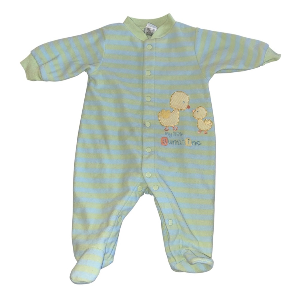 Vintage baby boys carters fleece footed pajamas